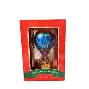 Wizard of Oz State Fair Hot Air Balloon Ornament 2000 All Characters NIB Vintage